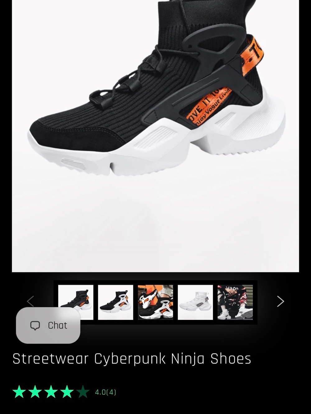Women’s Streetwear cyberpunk, ninja shoes